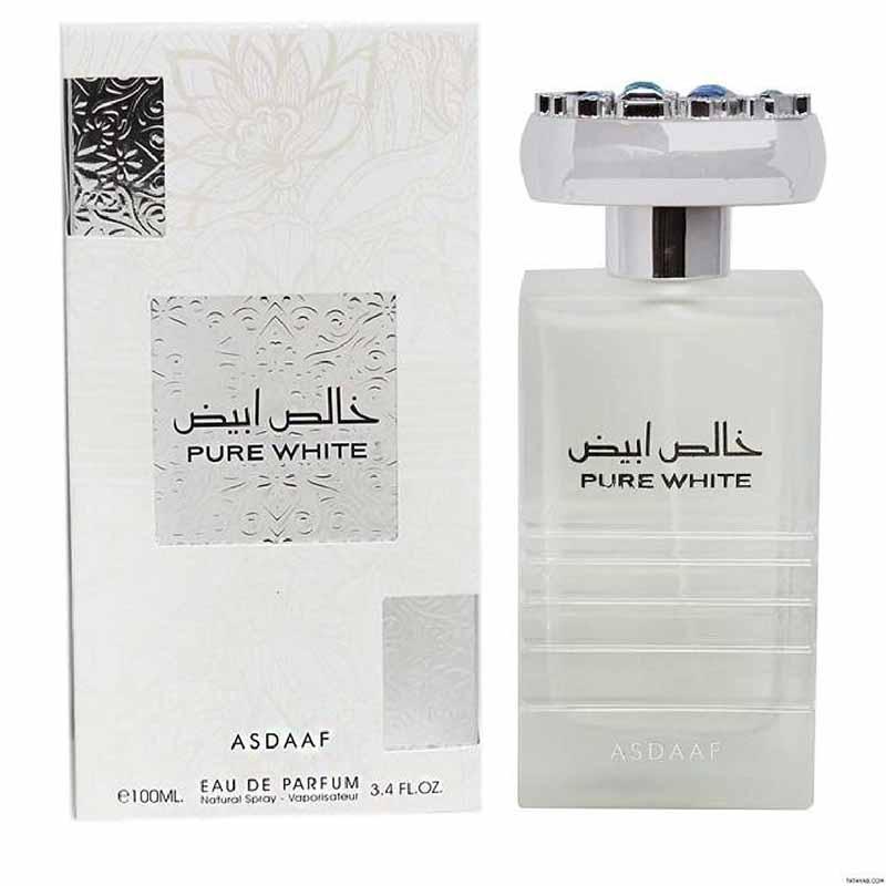 AsdaafPUREWHITEEauDeParfum100ml.jpg Asdaaf PURE WHITE Eau De Parfum 100ml - Image 1