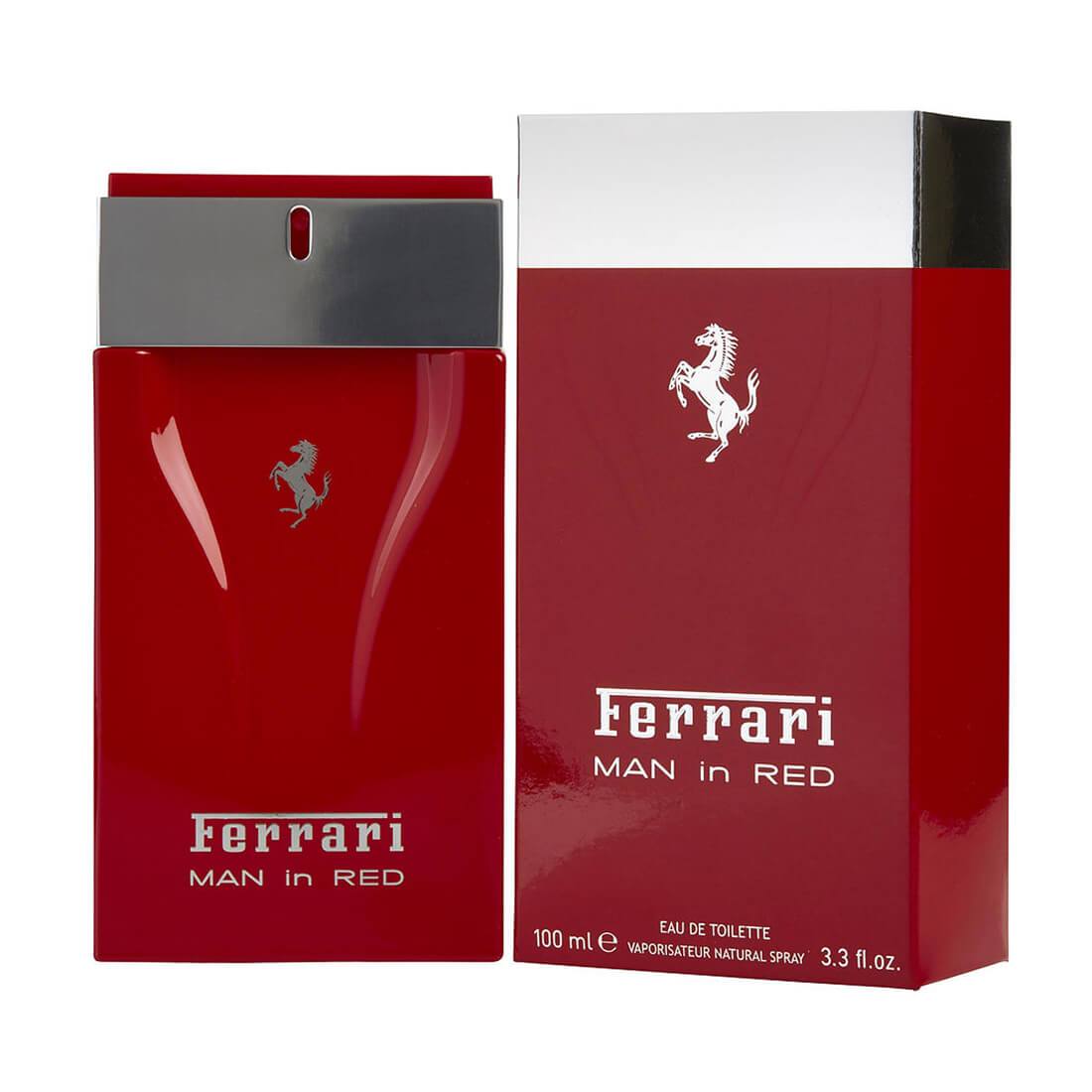 Ferrari-Man-in-Red-100ml.jpg Ferrari Man in Red Perfume For Men - 100ml - Image 1