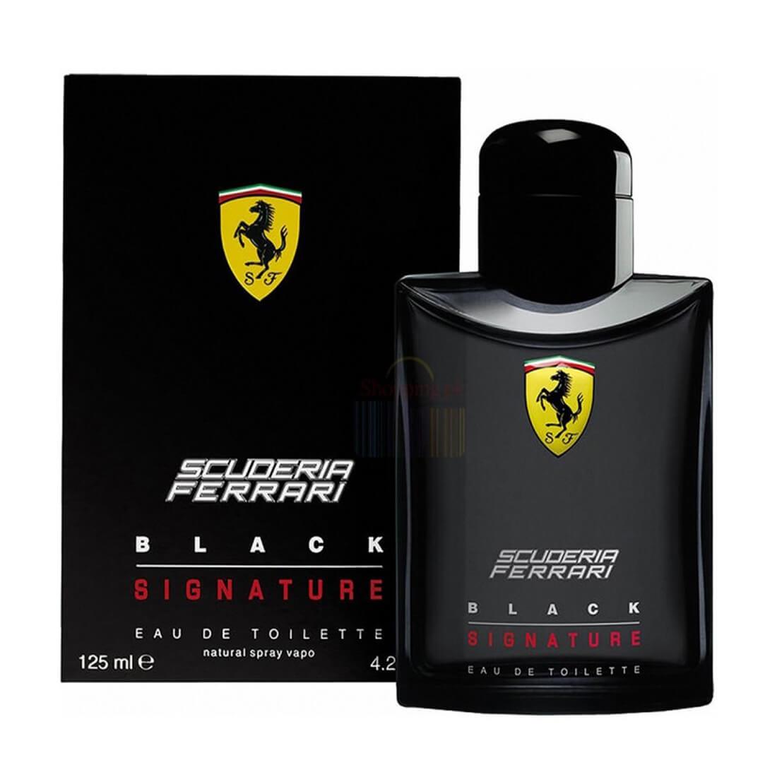 Ferrari-Scuderia-Black-Signature-M-125ml.jpg Ferrari Scuderia Black Signature Perfume For Men - 125ml - Image 1