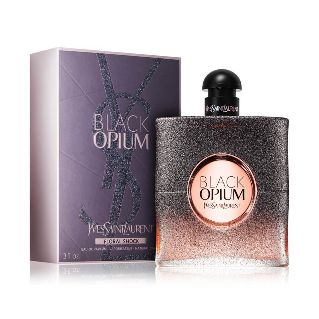 d7Z114.jpg Yves Saint Laurent Black Opium Floral Shock EDP Perfume For Women - 90ml - Image 1
