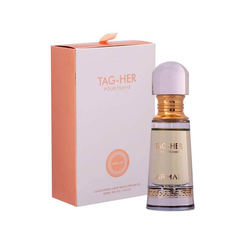tagher.jpg Armaf Tag Her Pour Femme Concentrated French Perfume Oil Alcohol Free (Attar)-20ml - Image 1